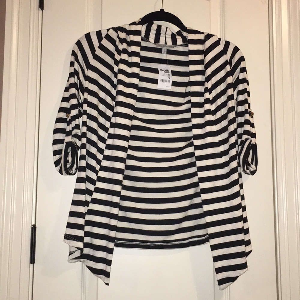 Black & White Cropped cardigan